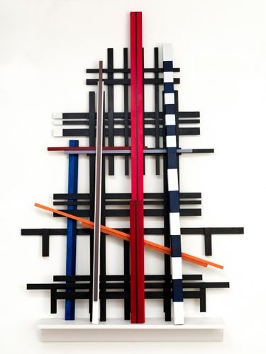 Voices of Babel 2013/ painted wood/ 154 x 104 x 16 cm/ foto: Aatjan Renders Voices of Babel 2013/ painted wood/ 154 x 104 x 16 cm/ foto: Aatjan Renders
